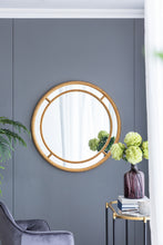 Load image into Gallery viewer, Beaded Round/Circle Gold Mirror 90 cm - SML