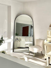 Load image into Gallery viewer, Black Arch Metal Mirror Full Length 100x200 cm