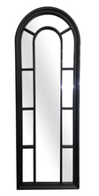 Load image into Gallery viewer, Hamptons Windows Arch Black 60x170 cm Mirror