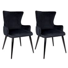 Load image into Gallery viewer, Dorsett Dining Chair Set of 2 - Black Velvet