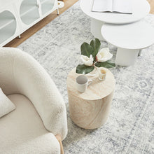 Load image into Gallery viewer, Travertine Round Side Table
