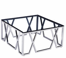 Load image into Gallery viewer, Vivien Square Clear Glass Coffee Table