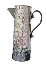 Load image into Gallery viewer, TNK Large Hammered Water Jug with Brown Leather Handle