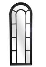 Load image into Gallery viewer, Hamptons Windows Arch Black 60x170 cm Mirror