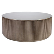 Load image into Gallery viewer, Manhattan Gold Ribbed Round Coffee Table