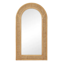 Load image into Gallery viewer, Natural Rattan 180cm Arch Full Length Mirror