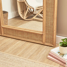 Load image into Gallery viewer, Natural Rattan 180cm Arch Full Length Mirror