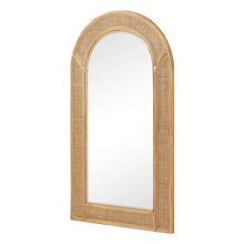 Load image into Gallery viewer, Natural Rattan 180cm Arch Full Length Mirror