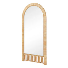 Load image into Gallery viewer, Ariel Woven 180cm Arch Mirror Natural
