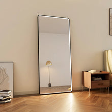 Load image into Gallery viewer, Luna 180cm Rectangle Front Illuminated Mirror Black