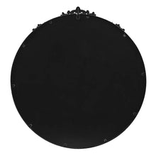 Load image into Gallery viewer, Abbey 80cm French Baroque Round Mirror Black - SML