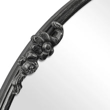 Load image into Gallery viewer, Abbey 80cm French Baroque Round Mirror Black - SML