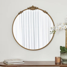Load image into Gallery viewer, Abbey 80cm French Baroque Round Mirror Gold - SML
