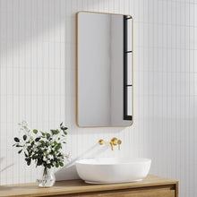 Load image into Gallery viewer, Gia 100cm Rounded Rectangle Mirror Gold