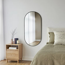 Load image into Gallery viewer, Zoe 120cm Oval Mirror Black