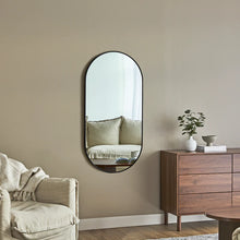 Load image into Gallery viewer, Zoe 120cm Oval Mirror Black