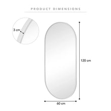 Load image into Gallery viewer, Zoe 120cm Oval Mirror White