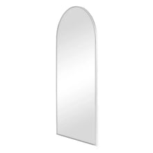Load image into Gallery viewer, White Hamptons Arch Metal Mirror Full Length 100x200 cm