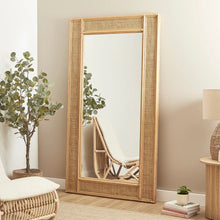 Load image into Gallery viewer, Cove Rattan 180cm Rectangle Mirror