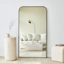 Load image into Gallery viewer, Ivy 165cm Rounded Mirror Black