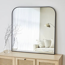 Load image into Gallery viewer, Ivy 90cm Rounded Mirror Black