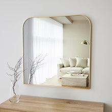 Load image into Gallery viewer, Ivy 90cm Rounded Mirror Gold