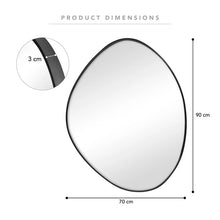 Load image into Gallery viewer, Kai 90cm Pebble Mirror Black