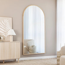 Load image into Gallery viewer, Oakleigh 200cm Arch Solid Oak Full Length Mirror Natural