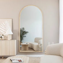 Load image into Gallery viewer, Oakleigh 200cm Arch Solid Oak Full Length Mirror Natural