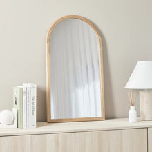 Load image into Gallery viewer, Oakleigh 80cm Solid Oak Arch Mirror Natural