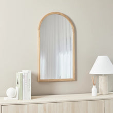 Load image into Gallery viewer, Oakleigh 80cm Solid Oak Arch Mirror Natural
