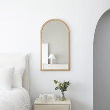 Load image into Gallery viewer, Oakleigh 80cm Solid Oak Arch Mirror Natural