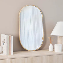 Load image into Gallery viewer, Oakleigh 70cm Oval Solid Oak Mirror Natural