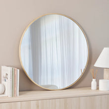 Load image into Gallery viewer, Oakleigh 80cm Round Solid Oak Mirror Natural - SML