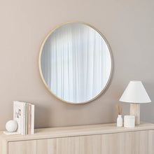 Load image into Gallery viewer, Oakleigh 80cm Round Solid Oak Mirror Natural - SML
