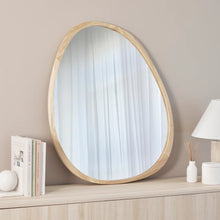Load image into Gallery viewer, Oakleigh 72cm Organic Pebble Solid Oak Mirror Natural - SML