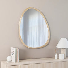 Load image into Gallery viewer, Oakleigh 72cm Organic Pebble Solid Oak Mirror Natural - SML
