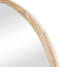 Load image into Gallery viewer, Oakleigh 72cm Organic Pebble Solid Oak Mirror Natural - SML