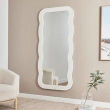 Load image into Gallery viewer, Wavy White 170cm Squiggle Full Length Mirror White