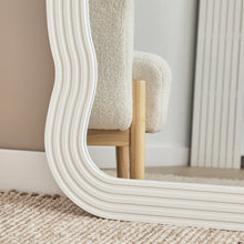 Load image into Gallery viewer, Wavy White 170cm Squiggle Full Length Mirror White