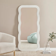Load image into Gallery viewer, Wavy White 170cm Squiggle Full Length Mirror White