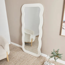 Load image into Gallery viewer, Wavy White 170cm Squiggle Full Length Mirror White