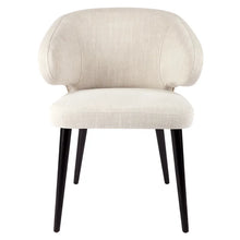 Load image into Gallery viewer, Harlow Black Dining Chair - Natural Linen