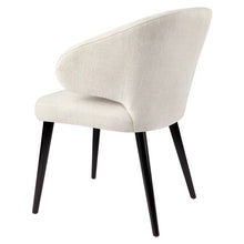Load image into Gallery viewer, Harlow Black Dining Chair - Natural Linen