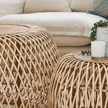 Load image into Gallery viewer, Raissa Set 2 Round Rattan Coffee Table