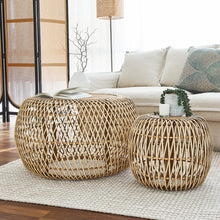 Load image into Gallery viewer, Raissa Set 2 Round Rattan Coffee Table