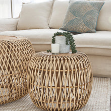 Load image into Gallery viewer, Raissa Set 2 Round Rattan Coffee Table