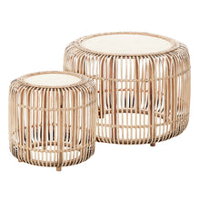 Load image into Gallery viewer, Kelly Set of 2 Rattan Round Coffee Tables