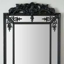 Load image into Gallery viewer, French Royal Black Traditional Antique Full Length Mirror