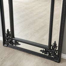 Load image into Gallery viewer, French Royal Black Traditional Antique Full Length Mirror